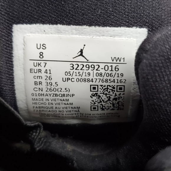 Nike Air Jordan 6 Rings Men Size 8 322992-016 Space Jam black Blue Shoes - Picture 15 of 16